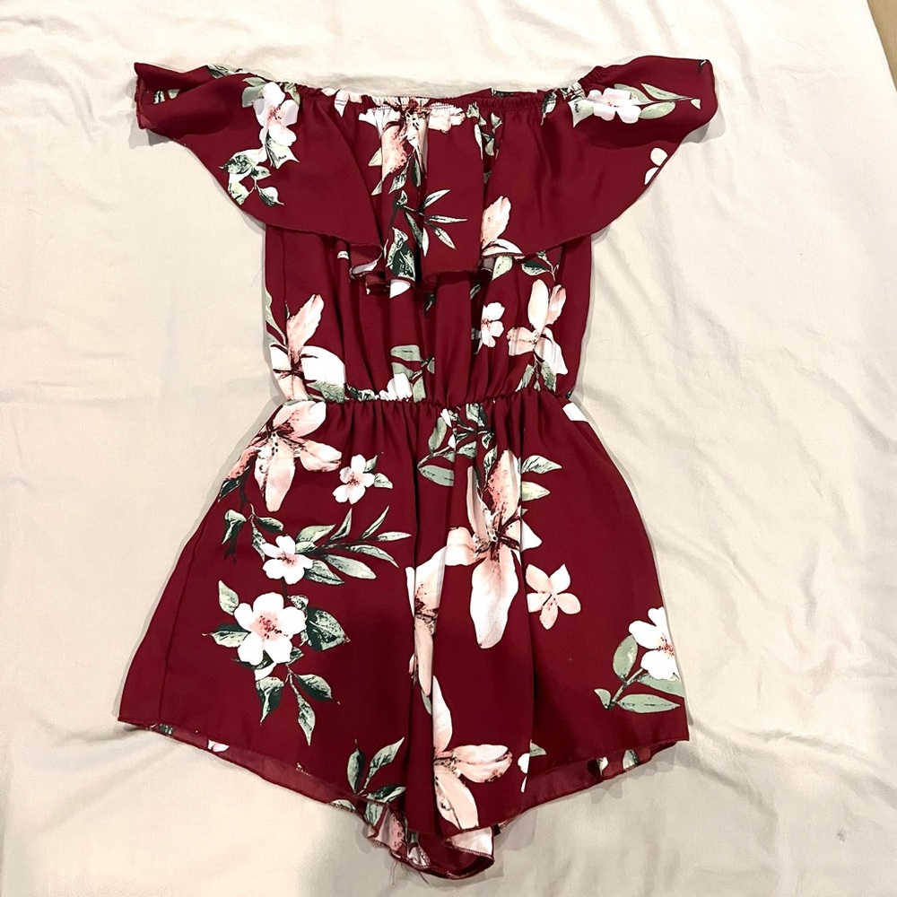Off the shoulder Charolette Russe Romper